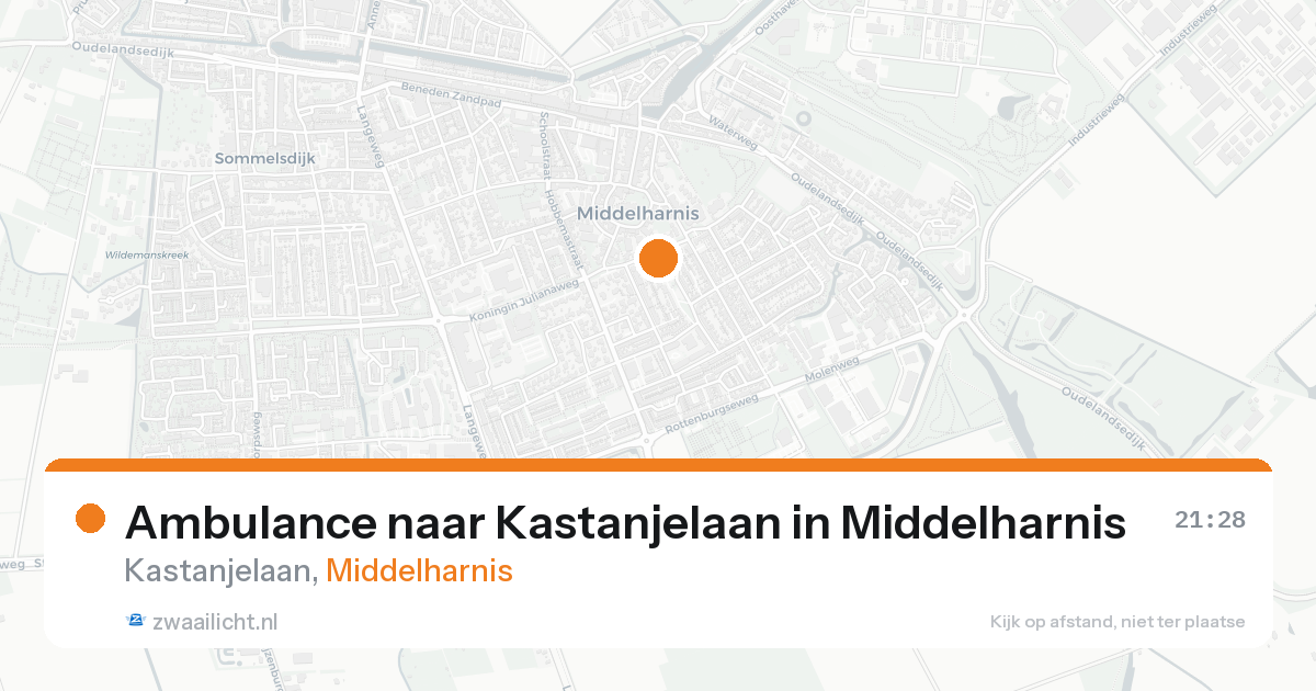 Ambulance naar Kastanjelaan in Middelharnis — 30 mei 2026