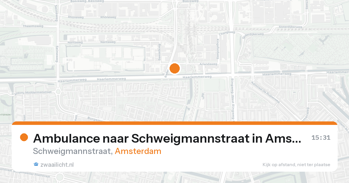 Ambulance naar Schweigmannstraat in Amsterdam — 18 aug 2026
