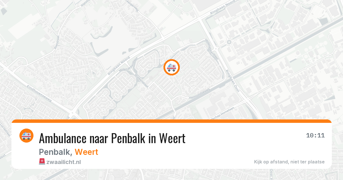 Ambulance naar Penbalk in Weert — 7 aug 2026