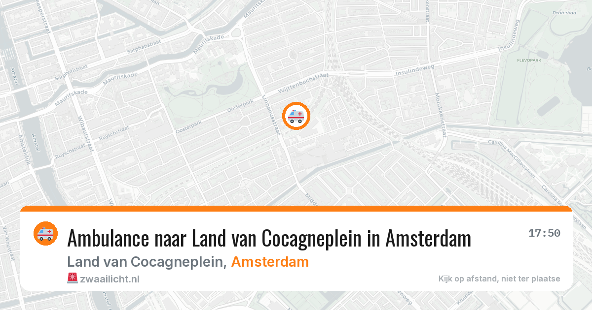 Ambulance naar Land van Cocagneplein in Amsterdam — 13 aug 2026