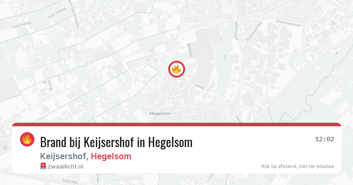Brand bij Keijsershof in Hegelsom — 20 jul 2026