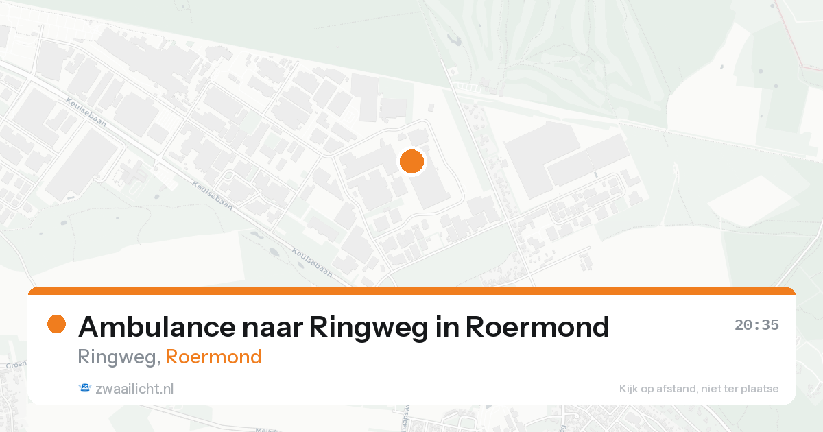 Ambulance naar Ringweg in Roermond — 20 aug 2026