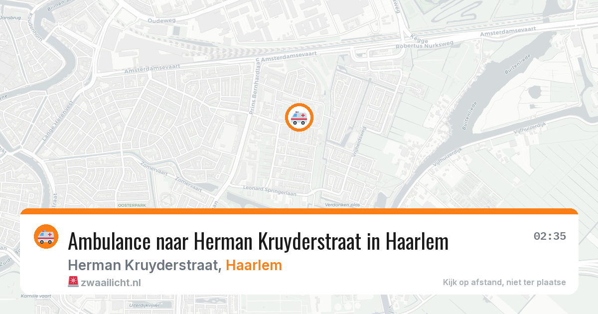 Ambulance naar Herman Kruyderstraat in Haarlem — 30 jan 2026