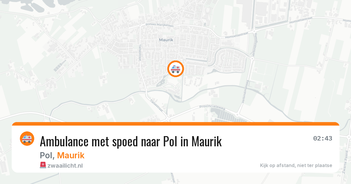 Ambulance met spoed naar Pol in Maurik — 30 mrt 2026