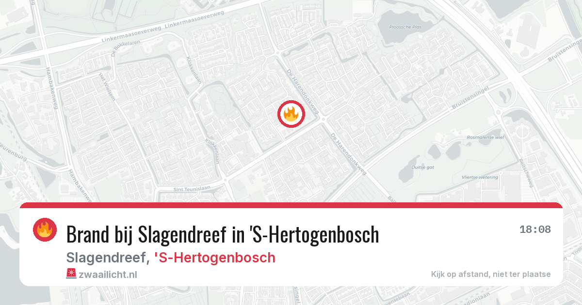 Brand bij Slagendreef in 'S-Hertogenbosch — 29 mei 2026