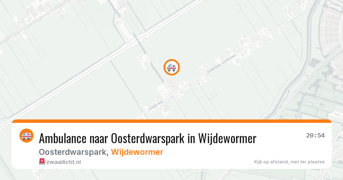 Ambulance naar Oosterdwarspark in Wijdewormer — 8 feb 2026