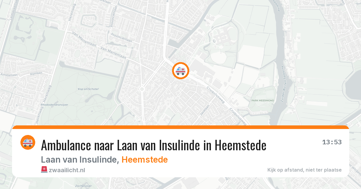 Ambulance naar Laan van Insulinde in Heemstede — 30 jun 2026