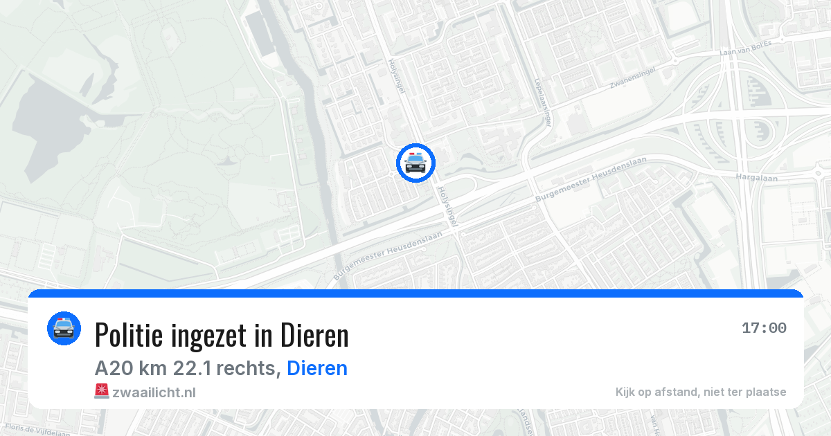 Politie ingezet in Dieren — 13 aug 2026 | 🚨 Zwaailicht.nl