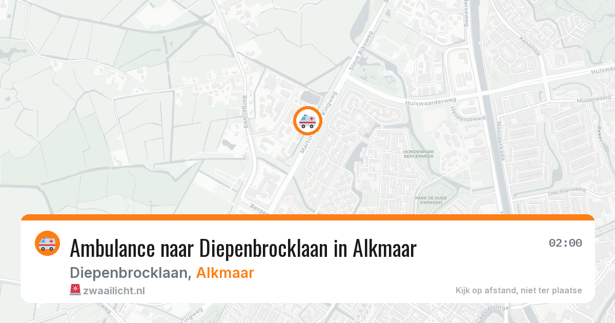 Ambulance naar Diepenbrocklaan in Alkmaar — 10 apr 2026