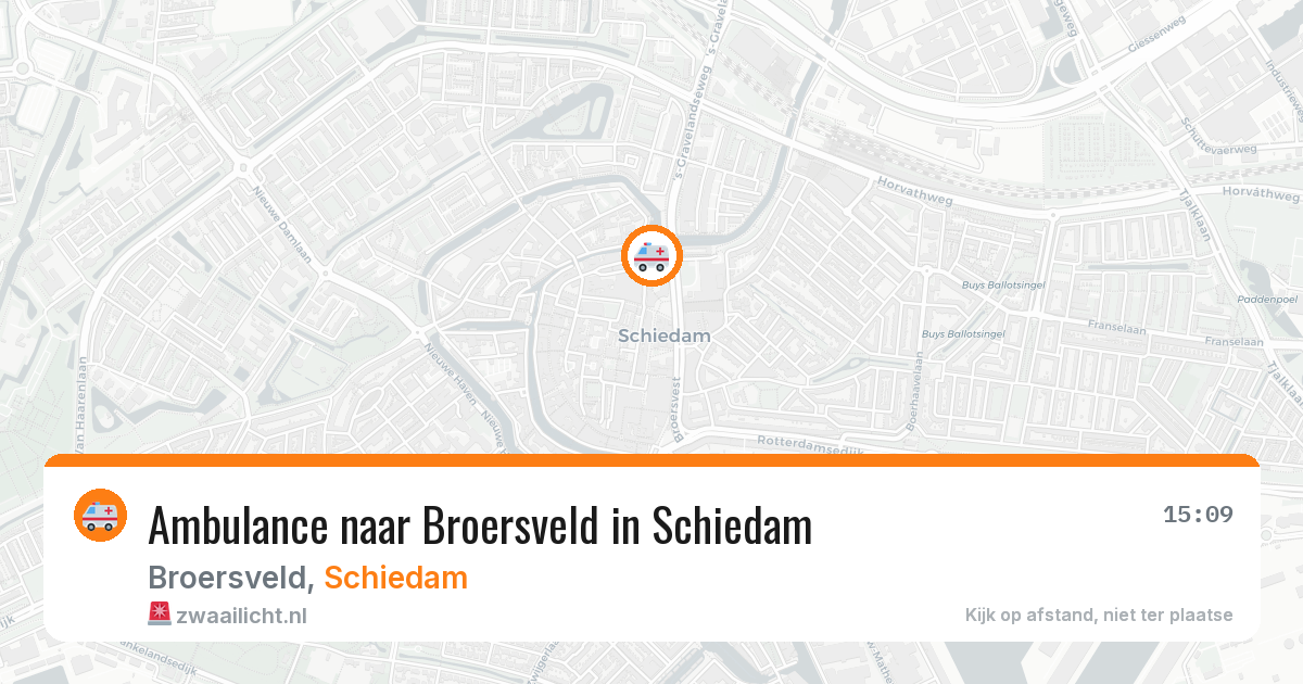 Ambulance naar Broersveld in Schiedam — 28 jun 2026