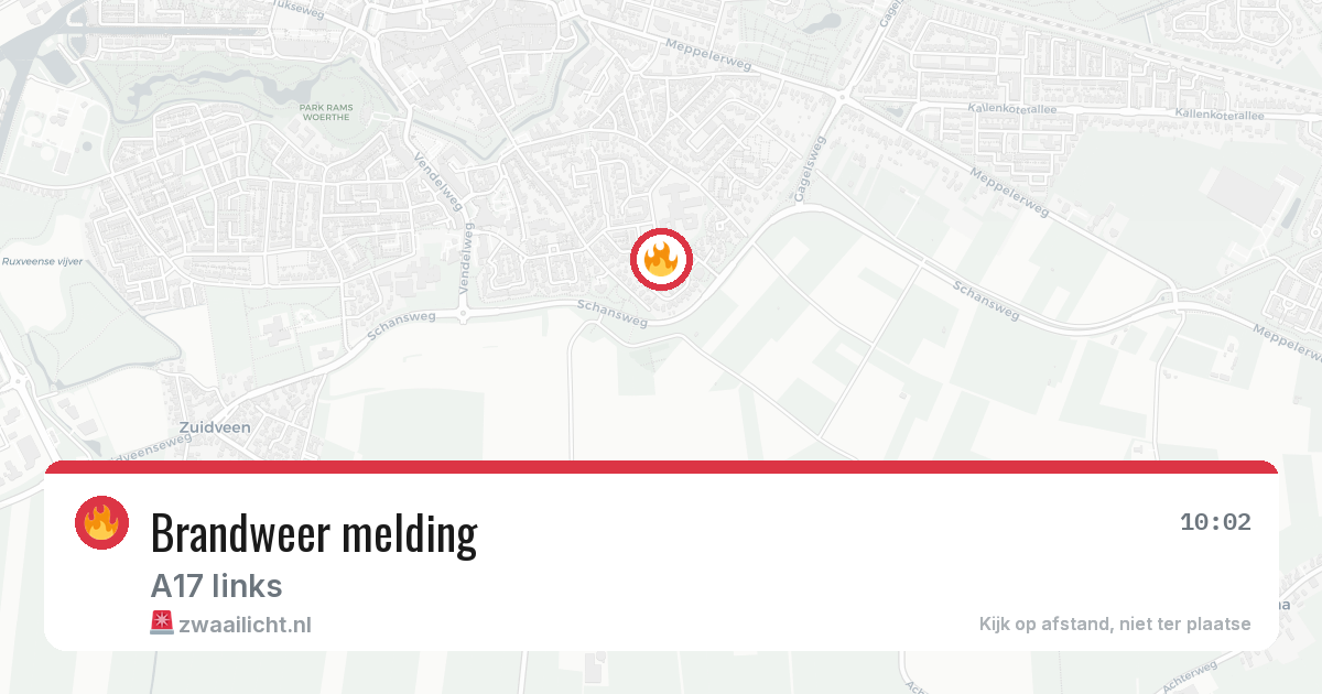 Brandweer melding — 7 mei 2026