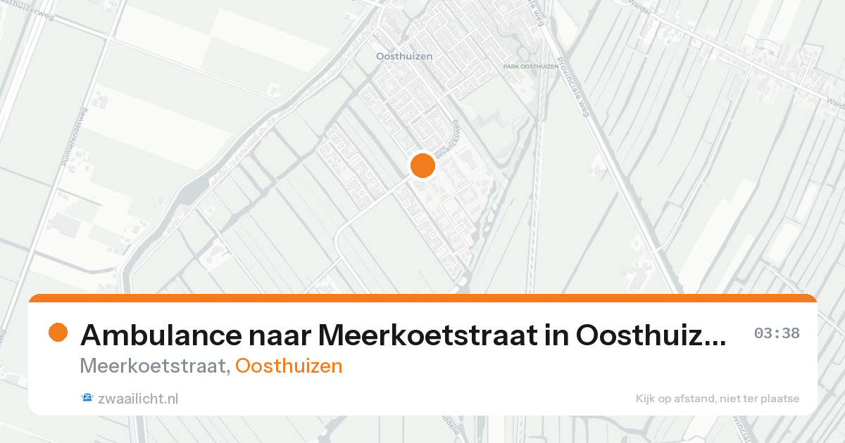 Ambulance naar Meerkoetstraat in Oosthuizen — 19 aug 2026