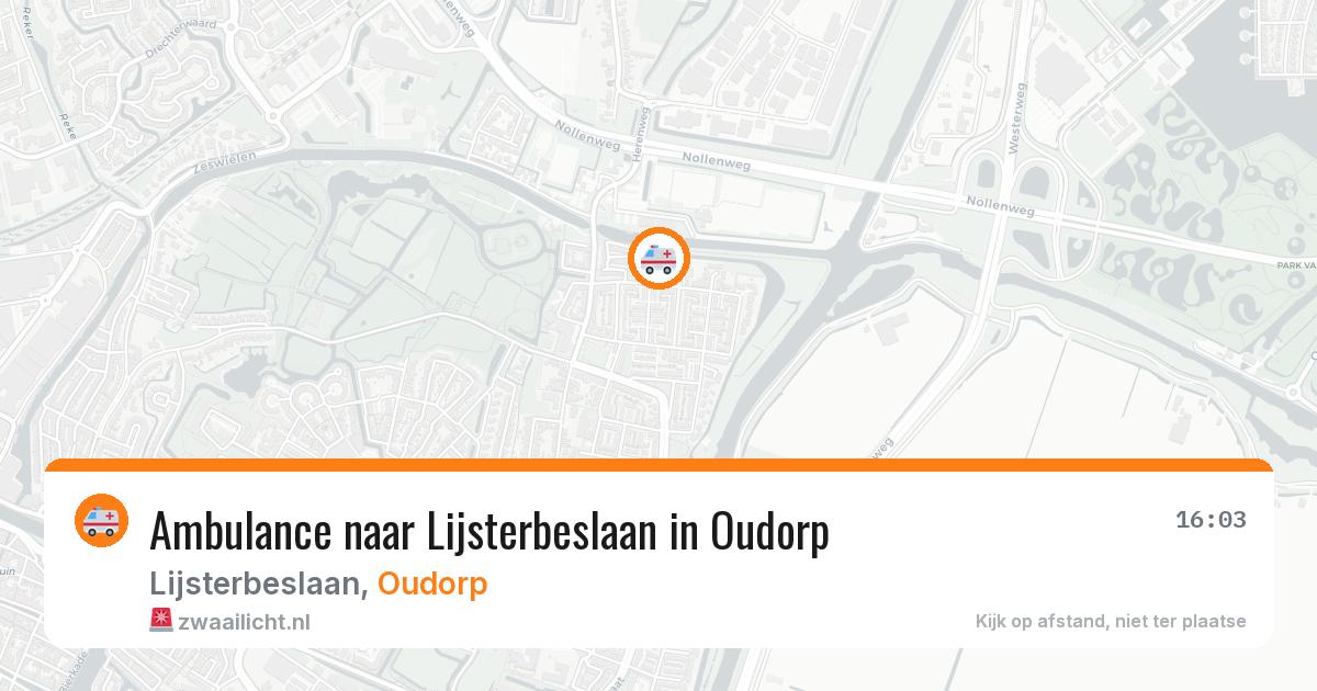 Ambulance naar Lijsterbeslaan in Oudorp — 26 mrt 2026