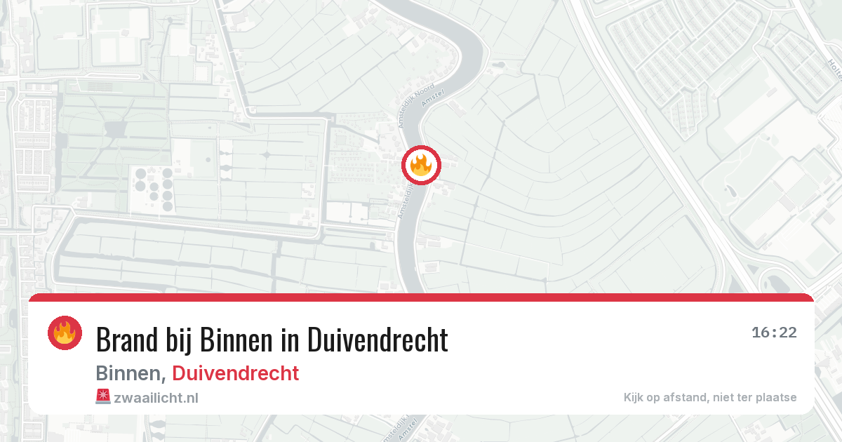 Brand bij Binnen in Duivendrecht — 19 jun 2026