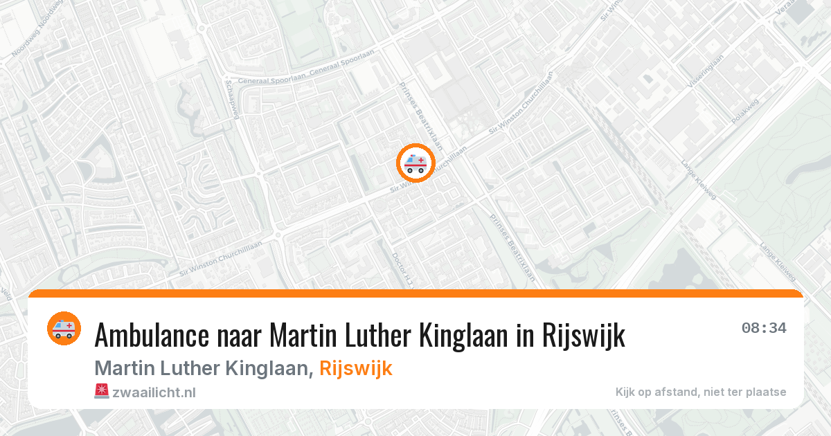 Ambulance naar Martin Luther Kinglaan in Rijswijk — 14 mei 2026