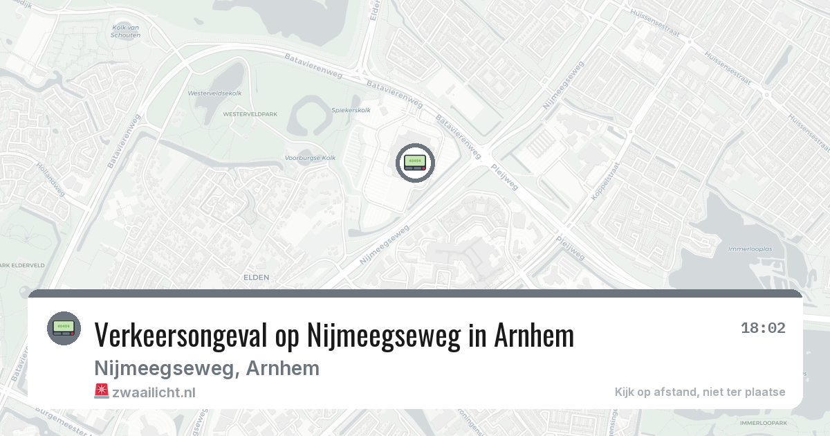 Verkeersongeval op Nijmeegseweg in Arnhem — 4 aug 2026
