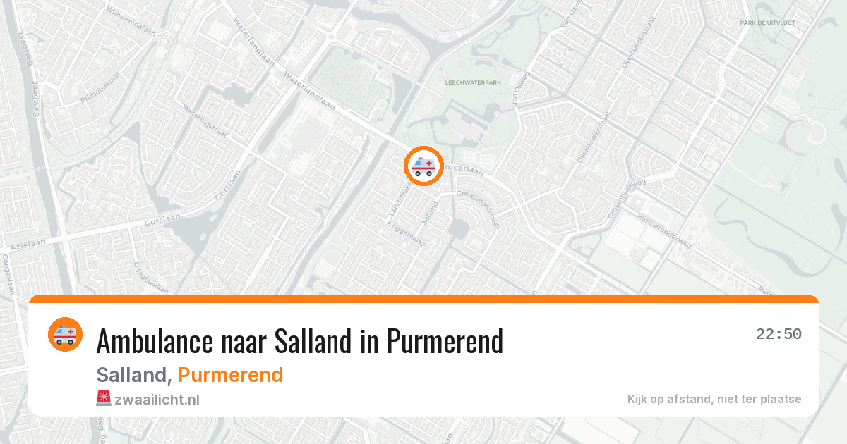 Ambulance naar Salland in Purmerend — 4 jul 2026