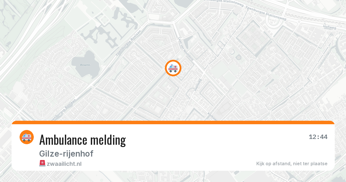 Ambulance melding — 8 feb 2026