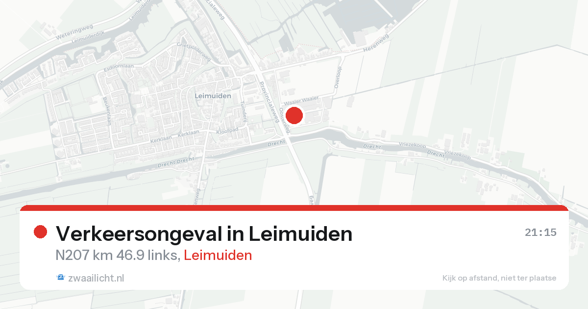 Verkeersongeval in Leimuiden — 18 aug 2026