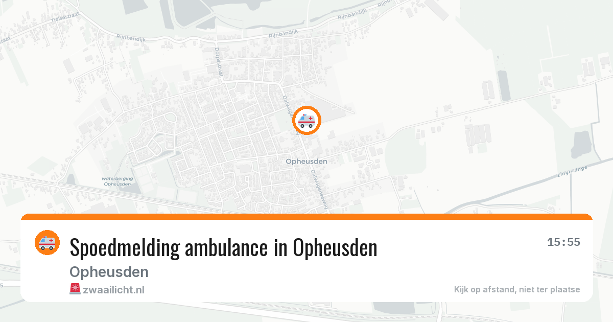 Spoedmelding ambulance in Opheusden — 17 apr 2026