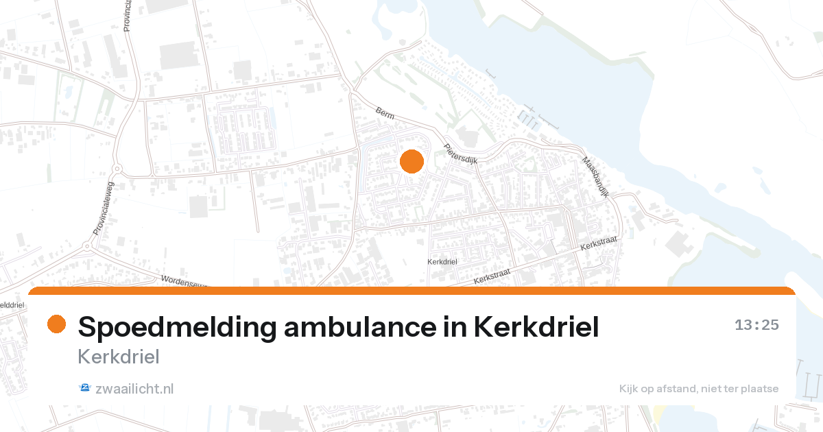 Spoedmelding ambulance in Kerkdriel — 27 aug 2026