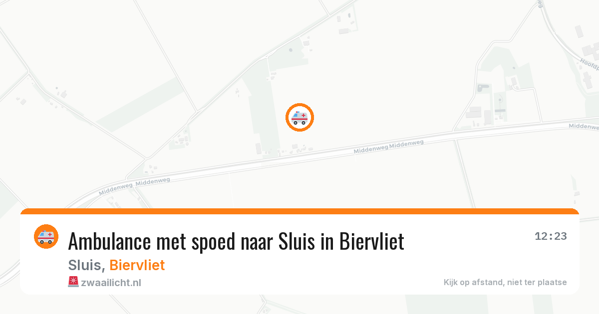Ambulance met spoed naar Sluis in Biervliet — 31 jul 2026