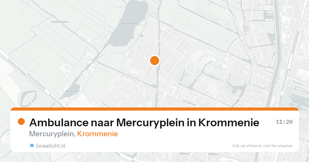 Ambulance naar Mercuryplein in Krommenie — 1 jun 2026