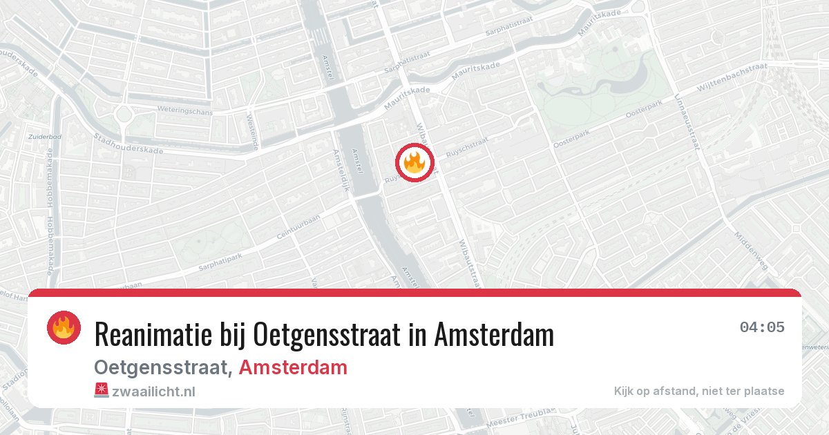 Reanimatie bij Oetgensstraat in Amsterdam — 27 mei 2026