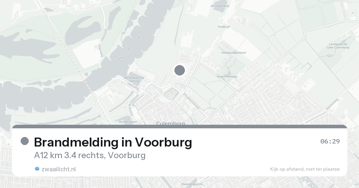 Brandmelding in Voorburg — 31 jan 2026
