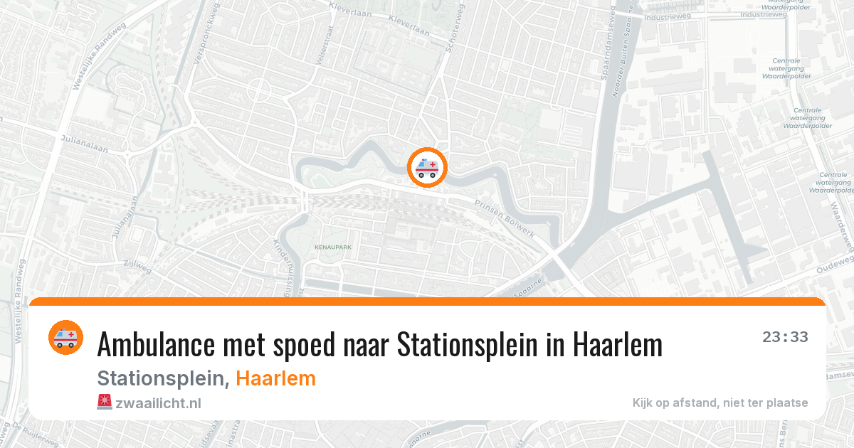 Ambulance met spoed naar Stationsplein in Haarlem — 21 mrt 2026
