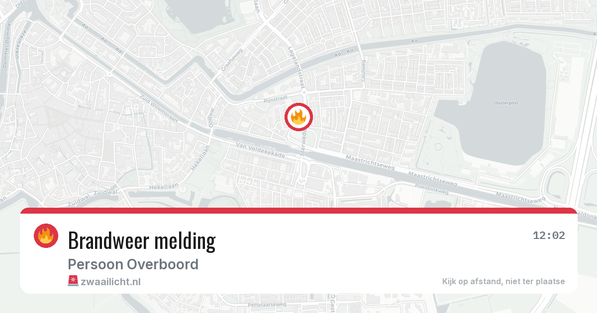 Brandweer melding — 10 mei 2026