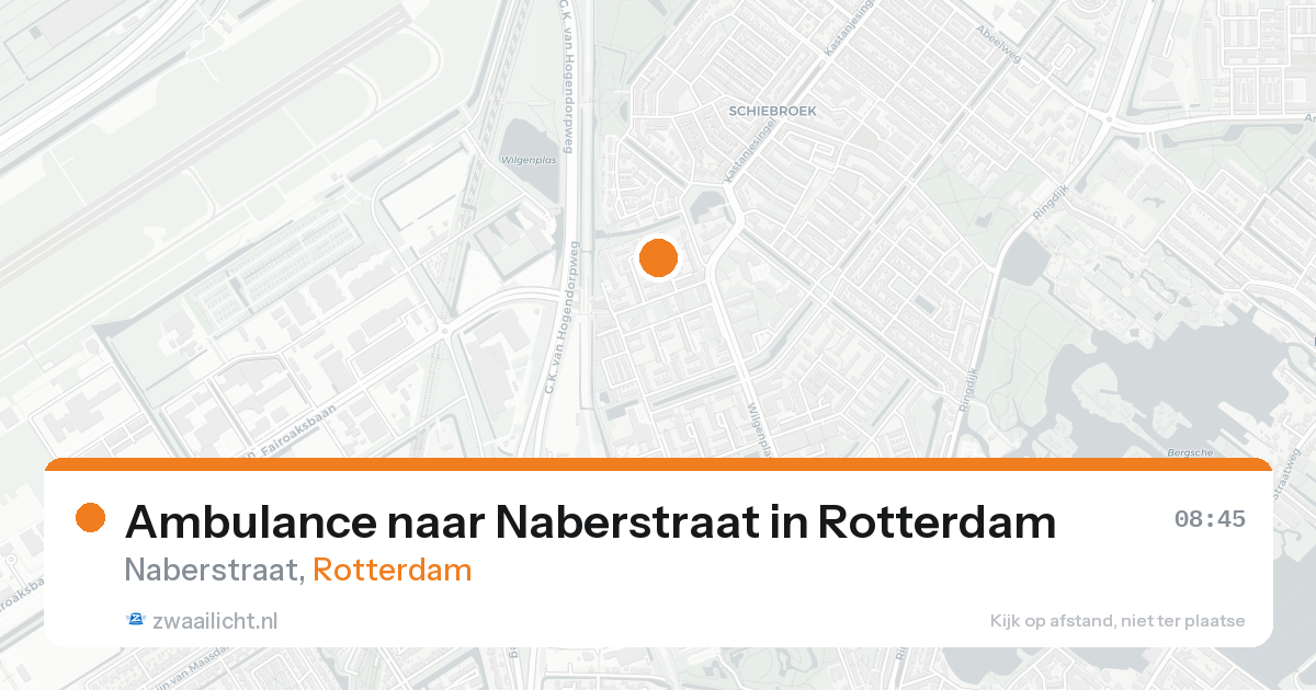 Ambulance naar Naberstraat in Rotterdam — 18 aug 2026