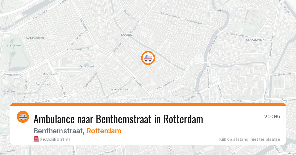 Ambulance naar Benthemstraat in Rotterdam — 9 jul 2026