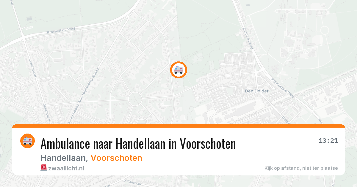 Ambulance naar Handellaan in Voorschoten — 20 jan 2026
