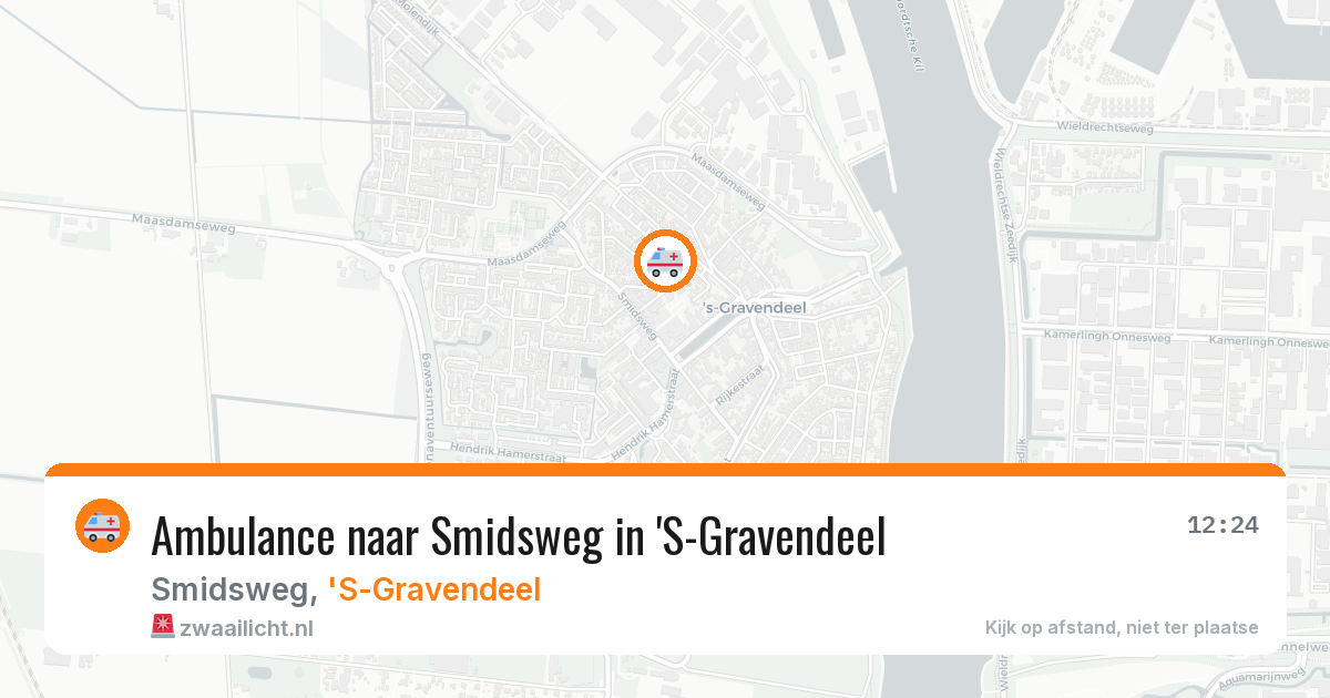 Ambulance naar Smidsweg in 'S-Gravendeel — 23 mrt 2026
