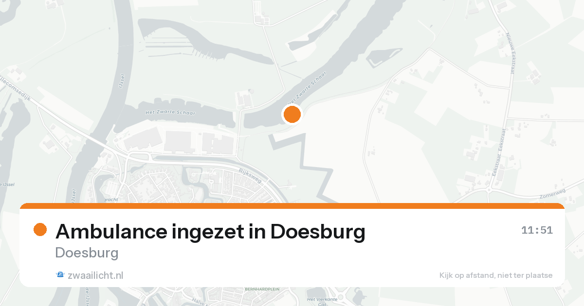 Ambulance ingezet in Doesburg — 15 aug 2026