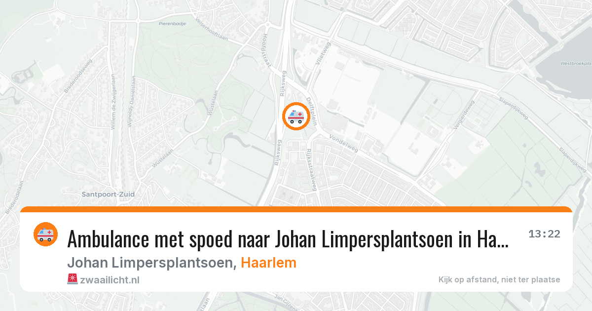 Ambulance met spoed naar Johan Limpersplantsoen in Haarlem — 3 aug 2026