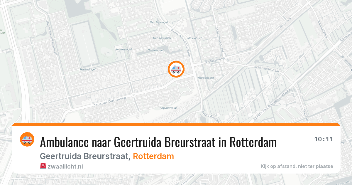 Ambulance naar Geertruida Breurstraat in Rotterdam — 15 jul 2026