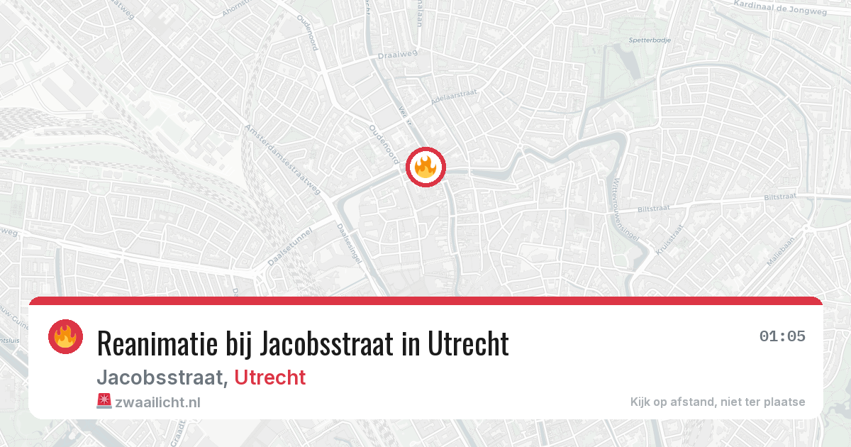 Reanimatie bij Jacobsstraat in Utrecht — 26 apr 2026