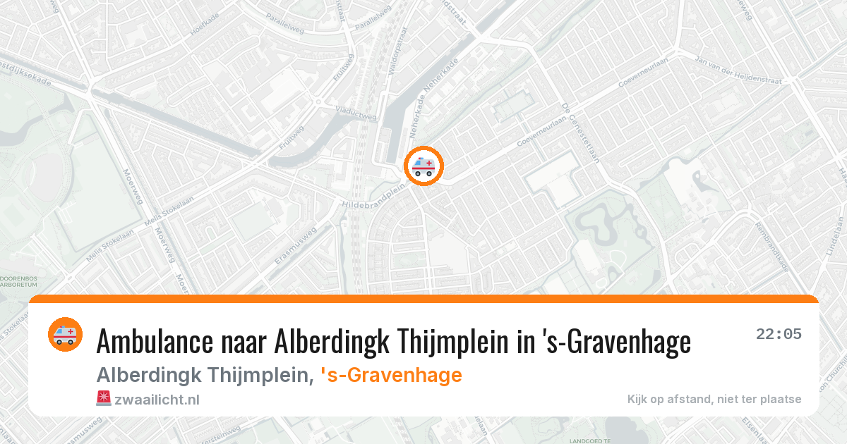 Ambulance naar Alberdingk Thijmplein in 's-Gravenhage — 18 mei 2026