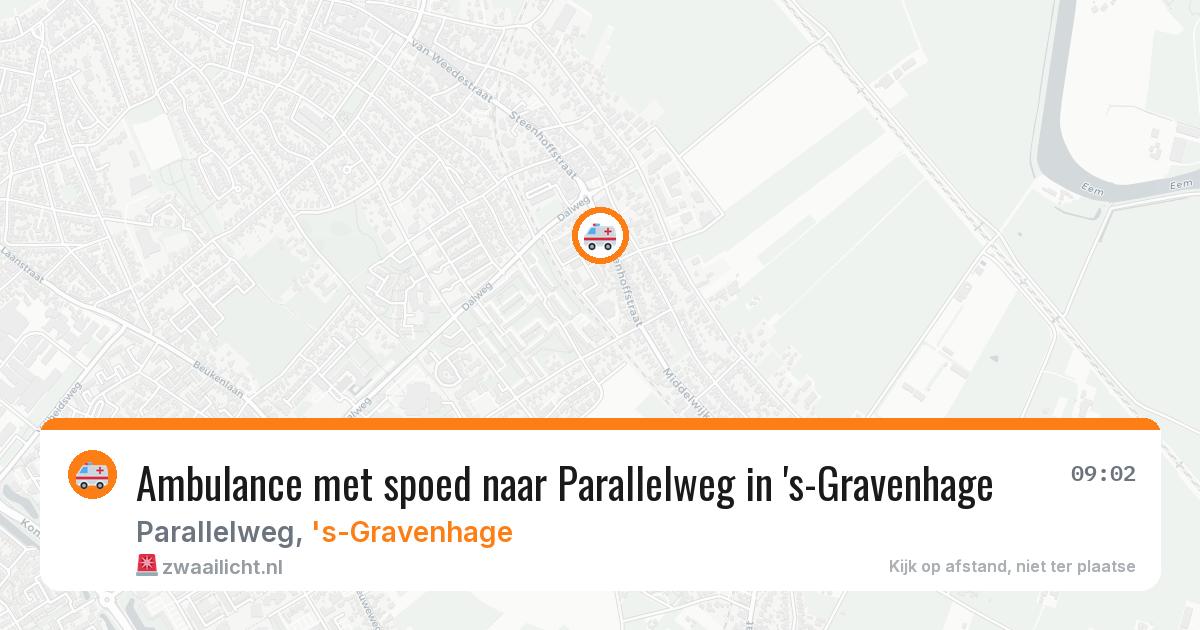 Ambulance met spoed naar Parallelweg in 's-Gravenhage — 17 feb 2026