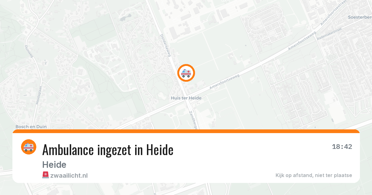 Ambulance ingezet in Heide — 6 jun 2026