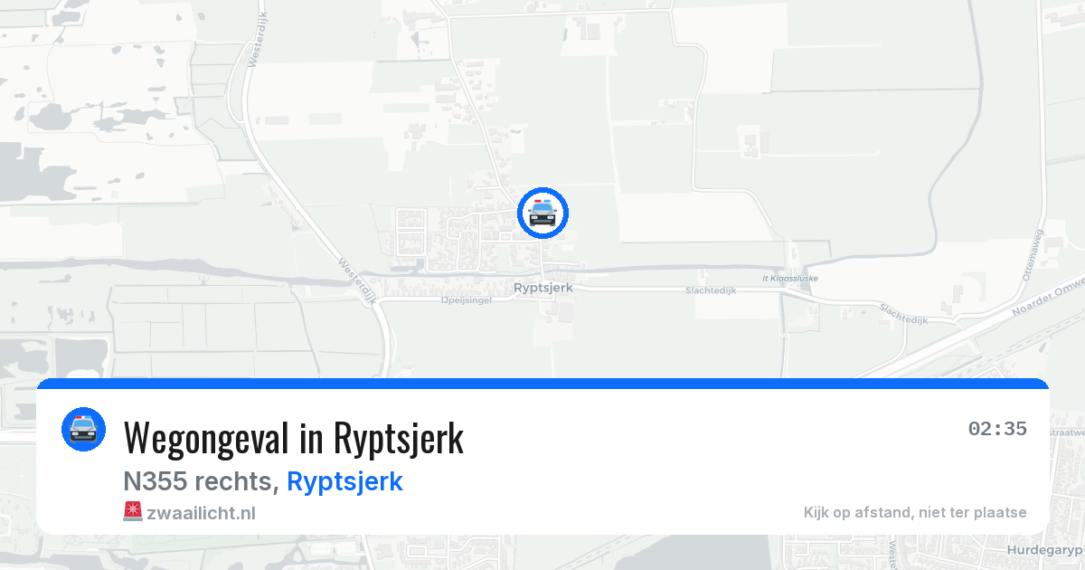 Wegongeval in Ryptsjerk — 24 jun 2026