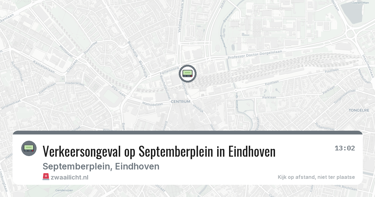 Verkeersongeval op Septemberplein in Eindhoven — 4 mrt 2026