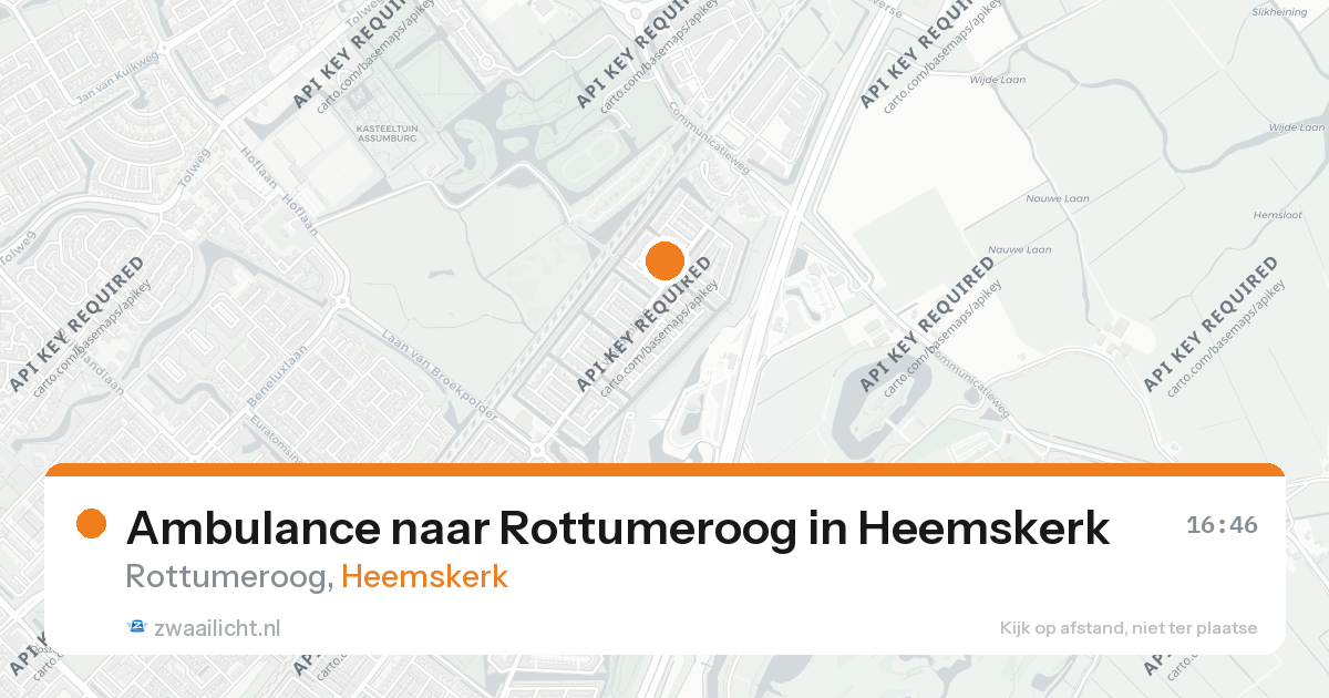 Ambulance naar Rottumeroog in Heemskerk — 9 jun 2026
