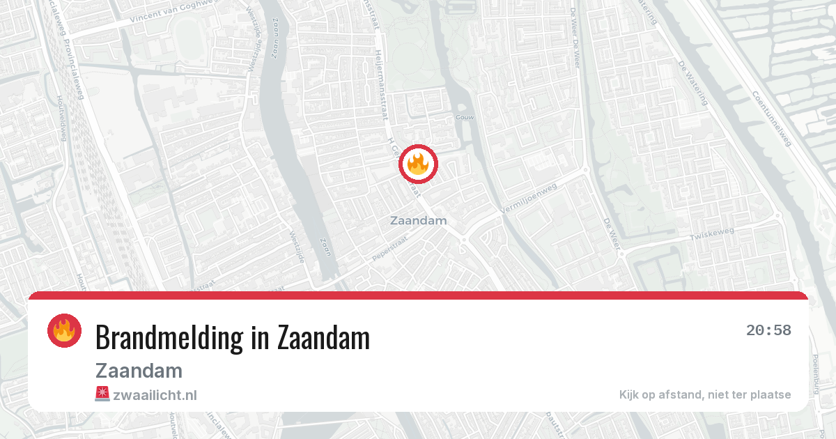 Brandmelding in Zaandam — 2 apr 2026