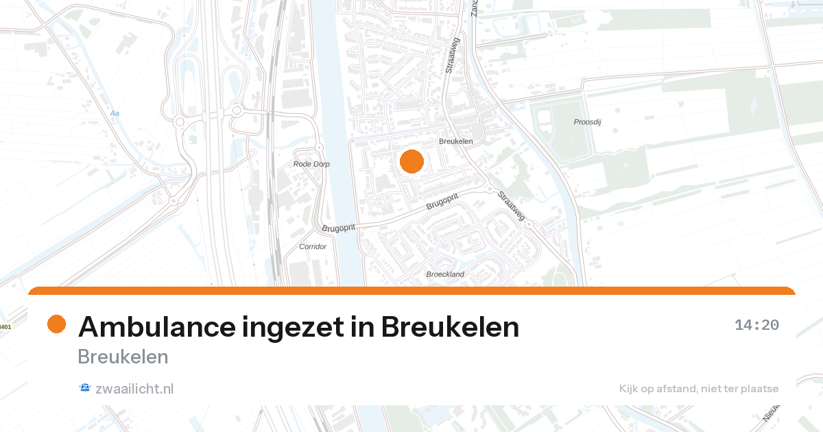 Ambulance ingezet in Breukelen — 27 aug 2026