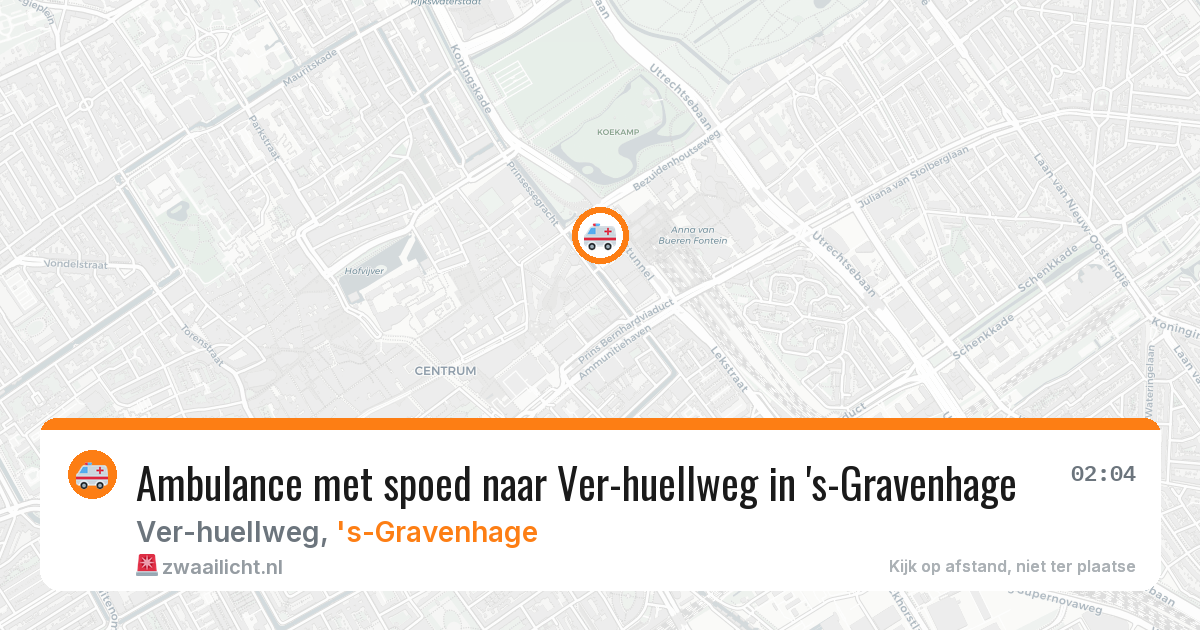 Ambulance met spoed naar Ver-huellweg in 's-Gravenhage — 7 feb 2026