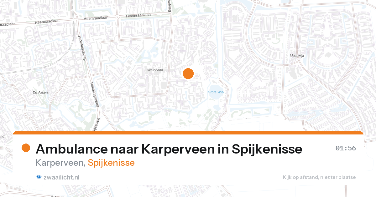 Ambulance naar Karperveen in Spijkenisse — 17 jul 2026