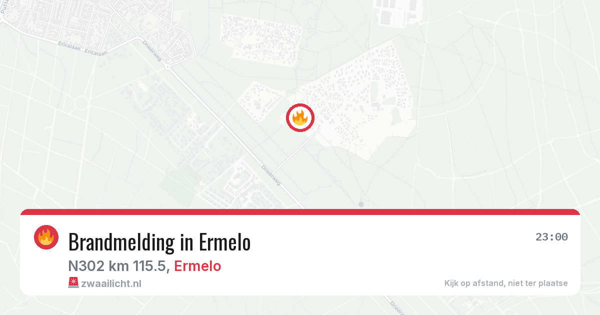 Brandmelding in Ermelo — 19 jun 2026